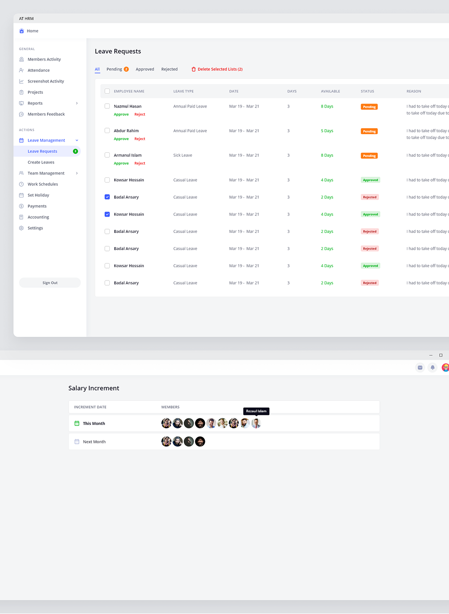 HRM Admin Control Center screenshot 4